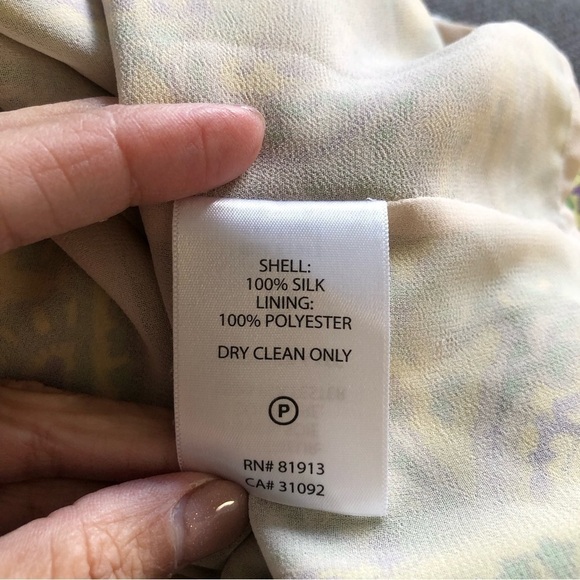 Anthropology Plenty by Tracy Reese yellow green silk maxi dress key hole halter - Picture 10 of 10